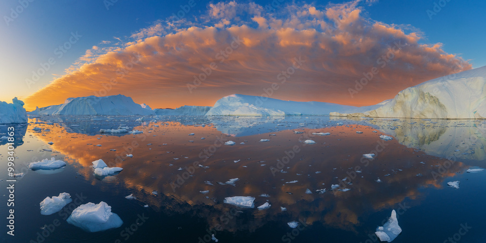 Disko Bay is a large bay on the western coast of Greenland.