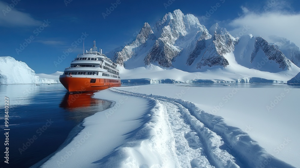Obraz premium scientific expedition on the Antarctic continent