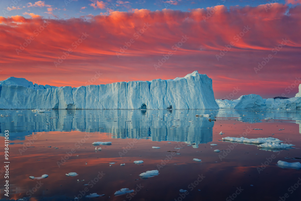 Disko Bay is a large bay on the western coast of Greenland.