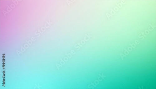 Abstract Gradient Background in Soft Pastel Colors of Pink, Blue and Green