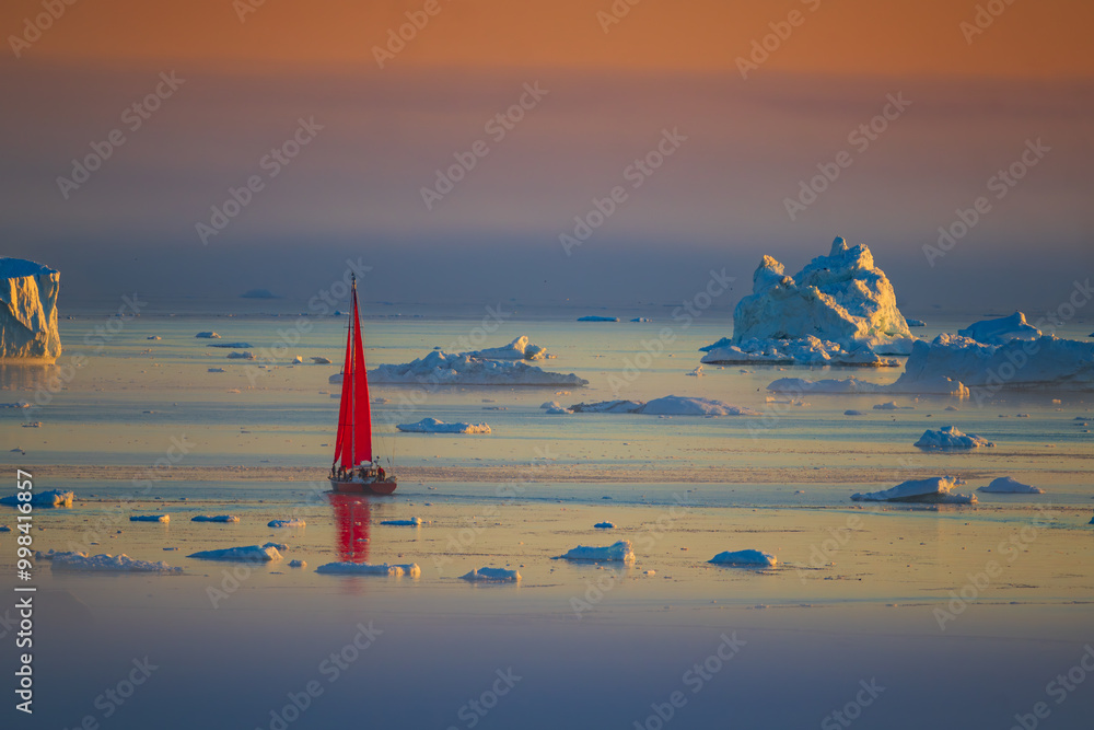 Disko Bay is a large bay on the western coast of Greenland.