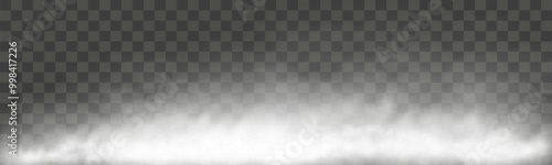 White smoke, vape, fog, smog. Illustration of smoke on a transparent background.	
