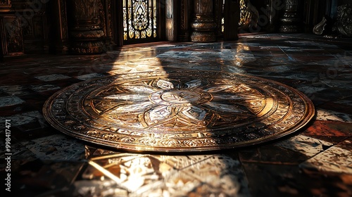 Horoscope wheel with space for your text in an editorial composition