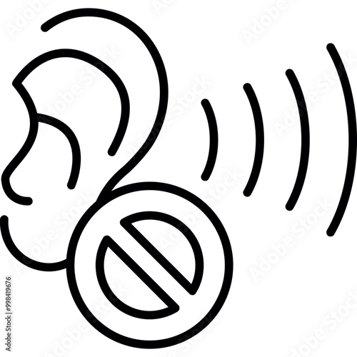 No Hearing Icon