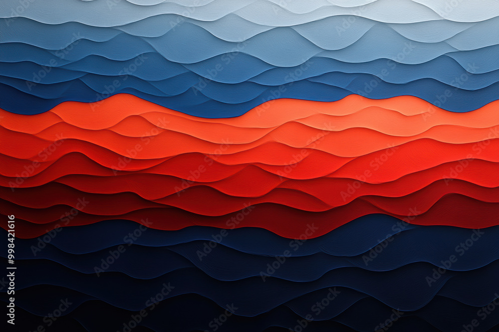 Blue and Orange Abstract Ocean Art Blue and Orange Abstract Ocean Art