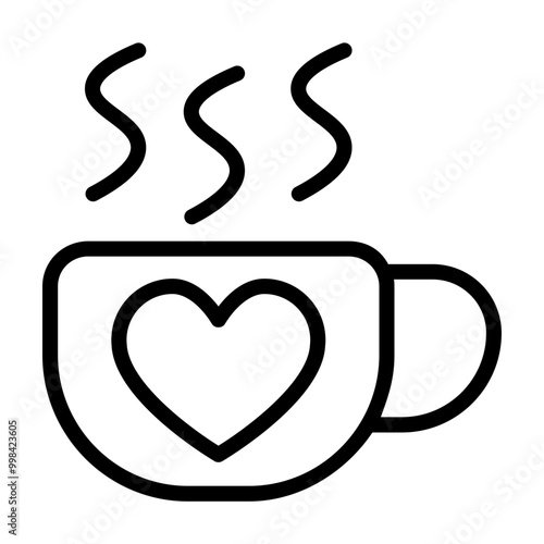 coffee with love icon
