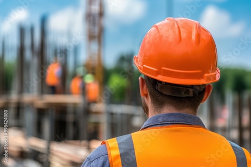 Inspiring Perspectives on Workforce Training at a Construction Site with Skilled Personnel at Work photo