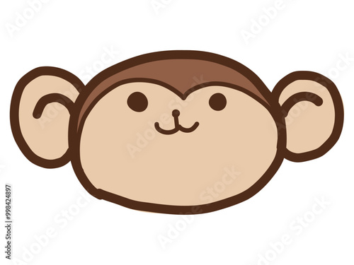 手描きのサルの顔