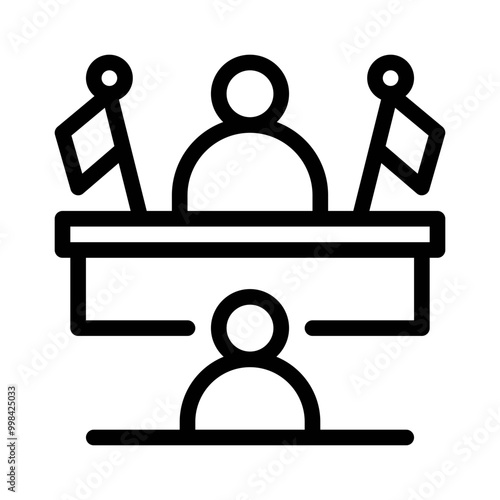 jury line icon