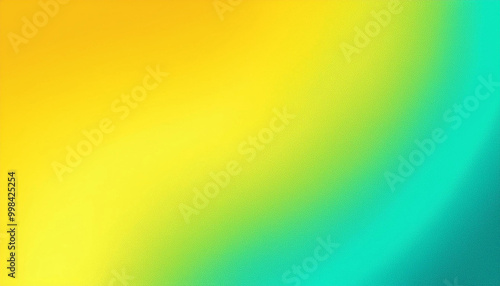 Abstract Yellow Green and Teal Gradient Background