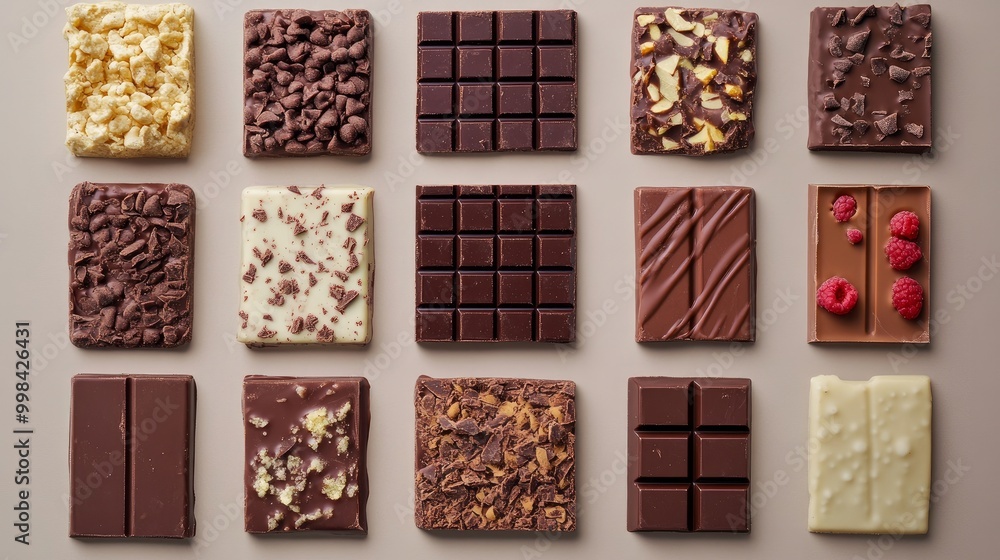 From the arrangement of different handmade chocolate bars above From the arrangement of different handmade chocolate bars above