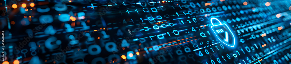 Obraz premium technology, computer, digital, data, binary, internet, design, circuit, electronic, board, pattern, illustration, blue, web, communication, business, tech, light, code, keyboard, network