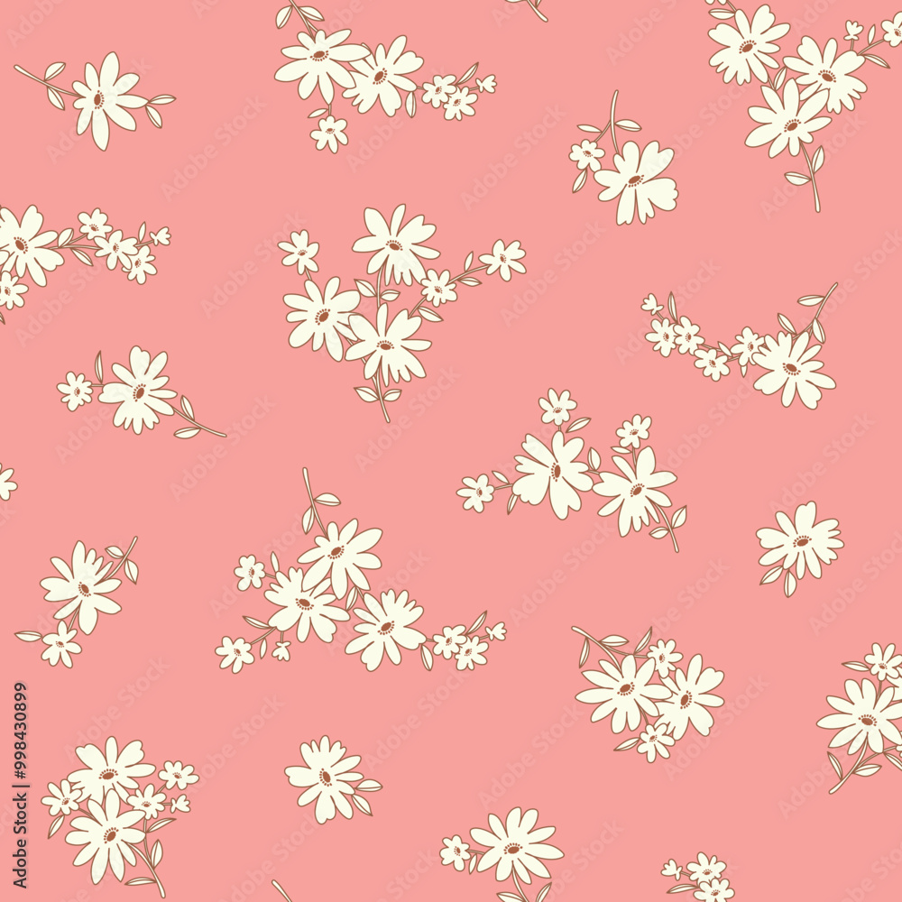 Abstract floral pattern perfect for textile design, Abstract floral pattern perfect for textile design,
