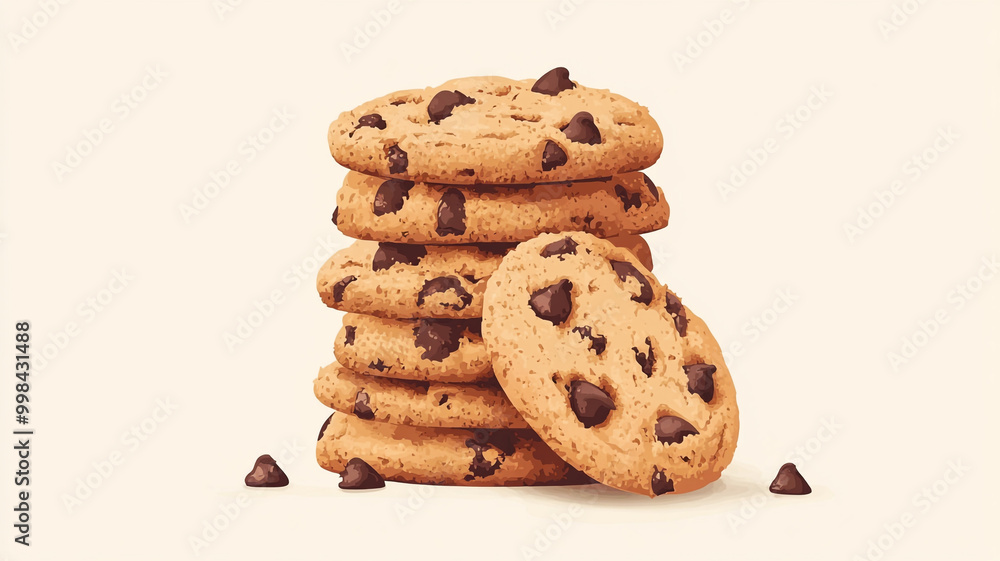Celebrate National Cookie Day with a stack of delicious chocolate chip cookies Celebrate National Cookie Day with a stack of delicious chocolate chip cookies
