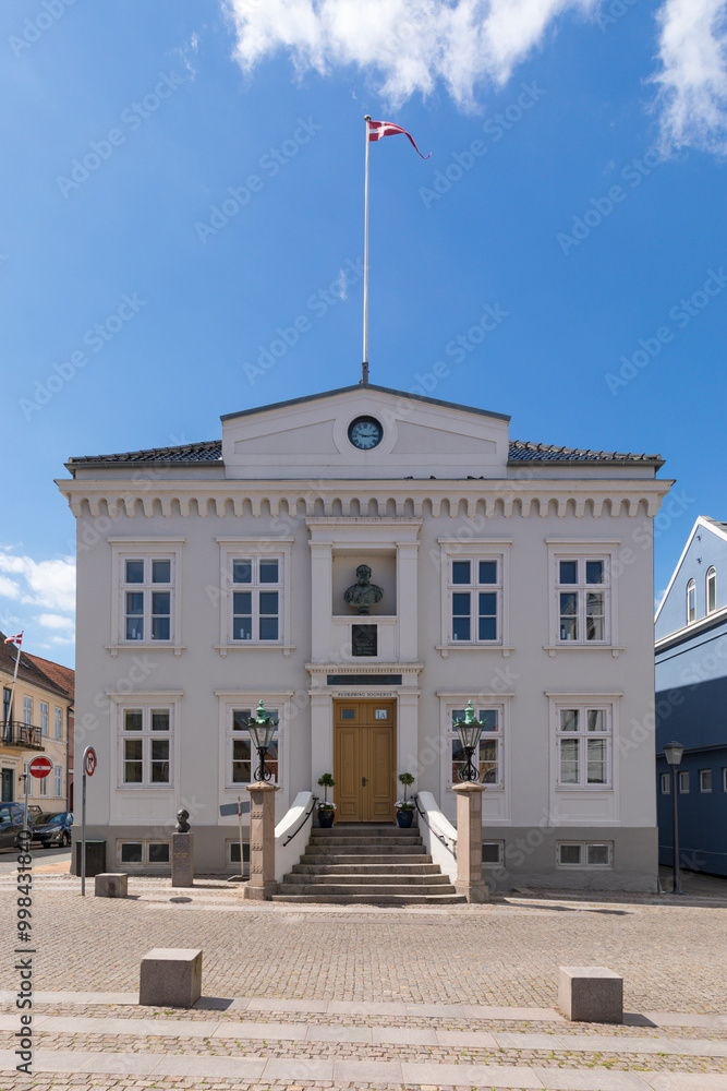 Naklejka premium Toen Hall of Rudkøbing, Langeland, Denmark