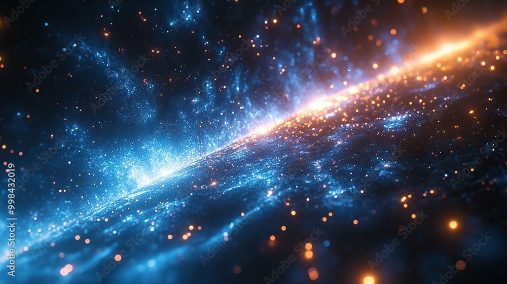 An abstract background of blue spark rays and light, representing technological themes. An abstract background of blue spark rays and light, representing technological themes.