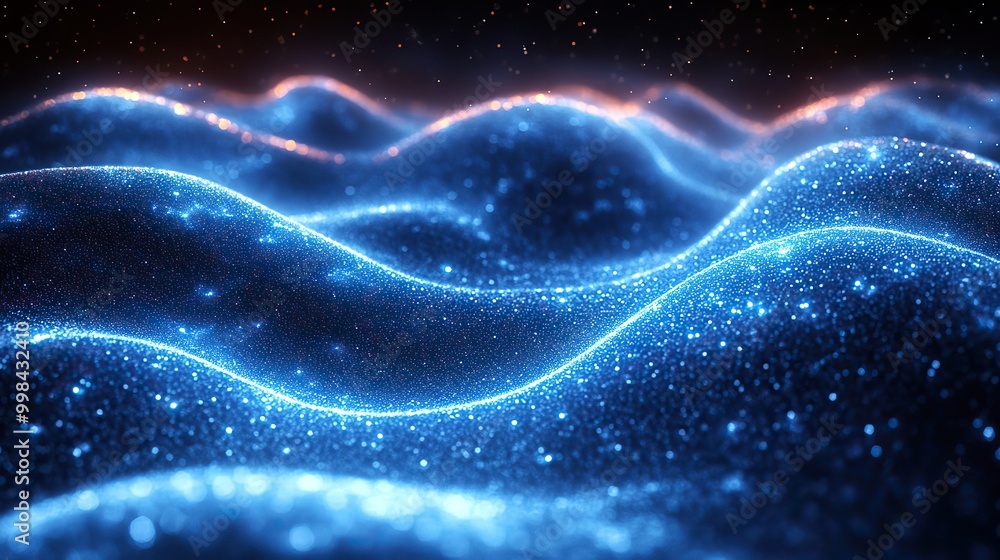 An abstract background of vibrant blue stripes on a black canvas, creating a cosmic and creative technology pattern. An abstract background of vibrant blue stripes on a black canvas, creating a cosmic and creative technology pattern.