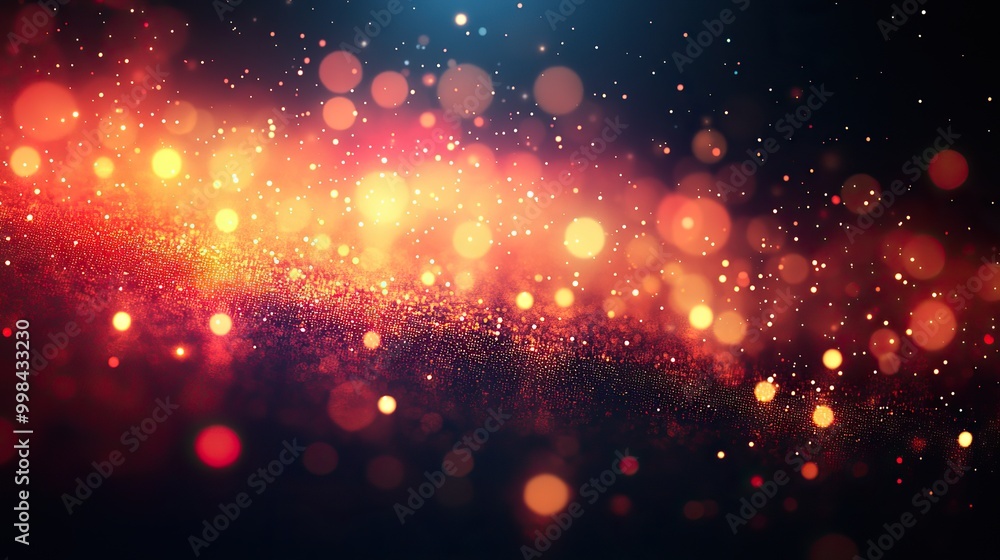 Fototapeta premium An abstract background with a color grid and blurred technology lines represents big data and science.