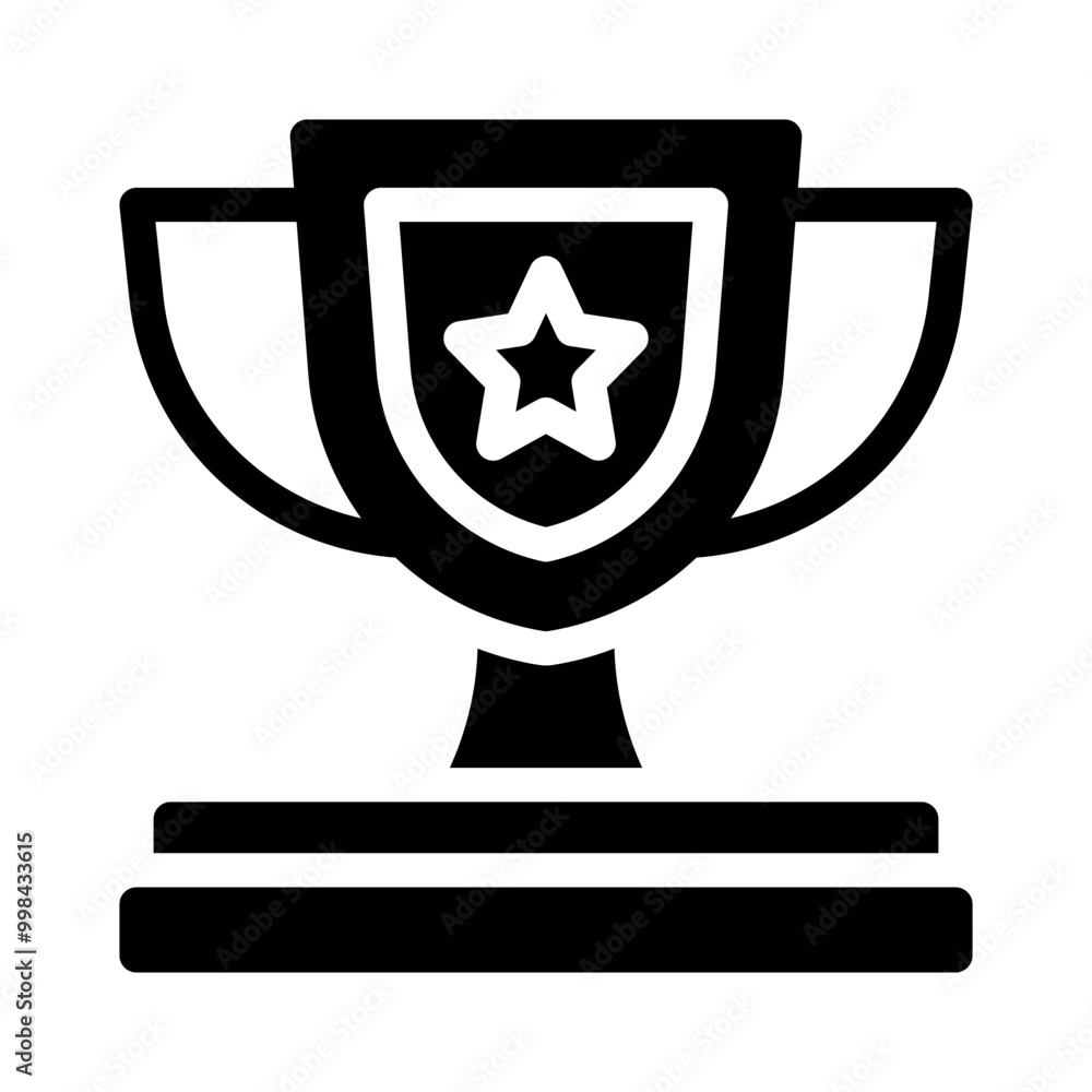 trophy glyph icon trophy glyph icon