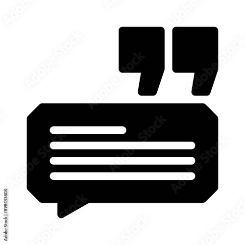 quote glyph icon