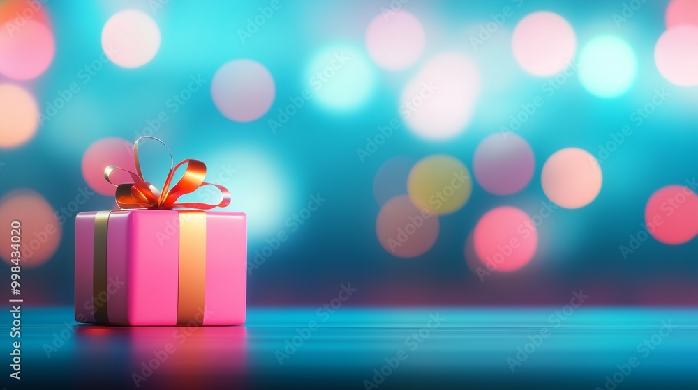 gift box with ribbon and bow gift box with ribbon and bow