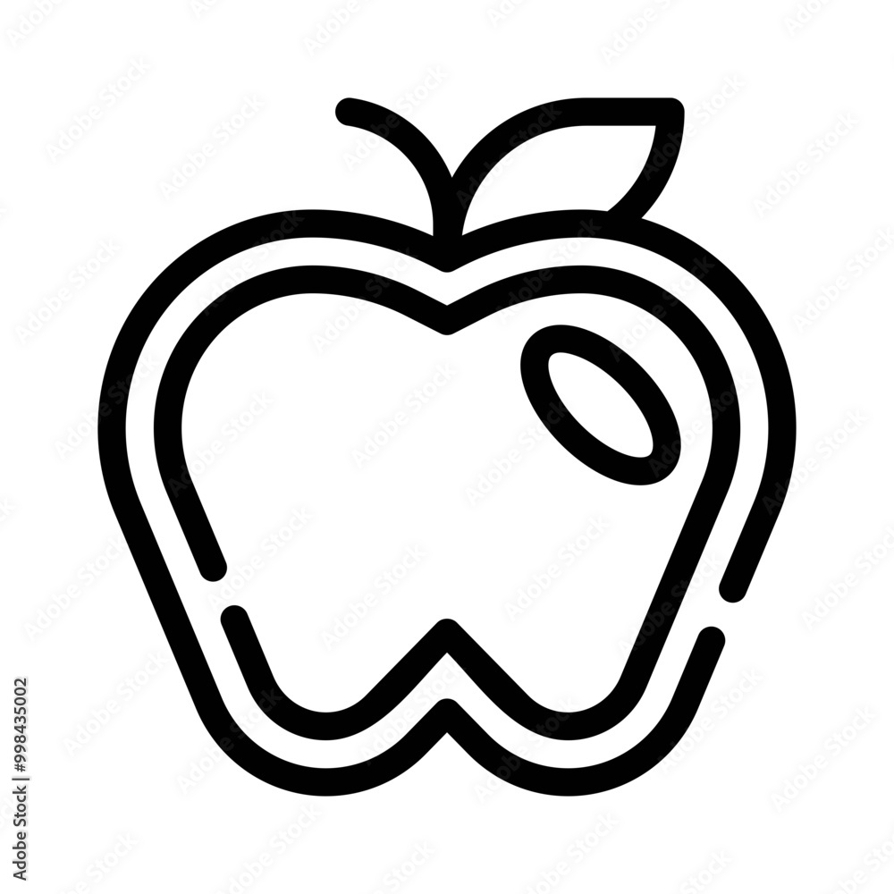 apple line icon apple line icon