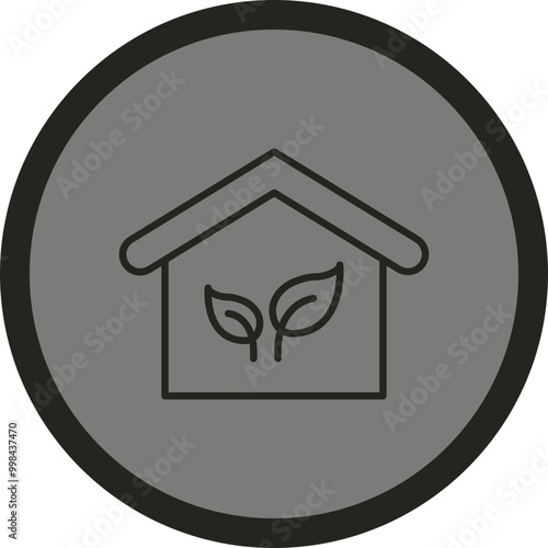 Greenhouse Vector Icon Design