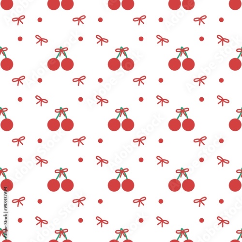 Cherry Seamless Pattern Cherry backgrounds and wallpapers