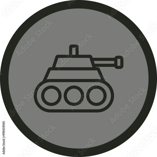 Tank Vector Icon Design