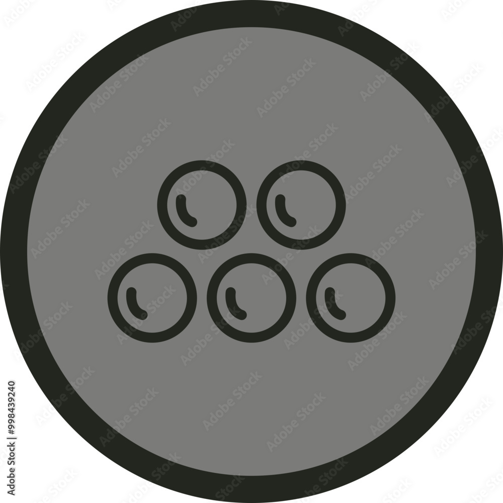 Round Shot Vector Icon Design Round Shot Vector Icon Design