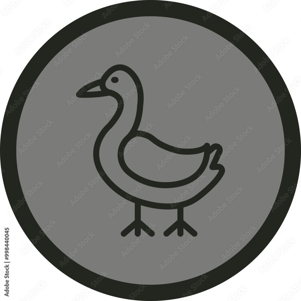Obraz premium Goose Vector Icon Design