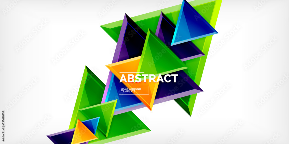 Abstract background - glossy triangles. Vector Illustration For Wallpaper, Banner, Background, Card, Book Illustration, landing page Abstract background - glossy triangles. Vector Illustration For Wallpaper, Banner, Background, Card, Book Illustration, landing page