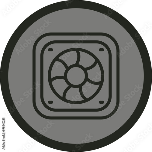 Cooler Vector Icon Design
