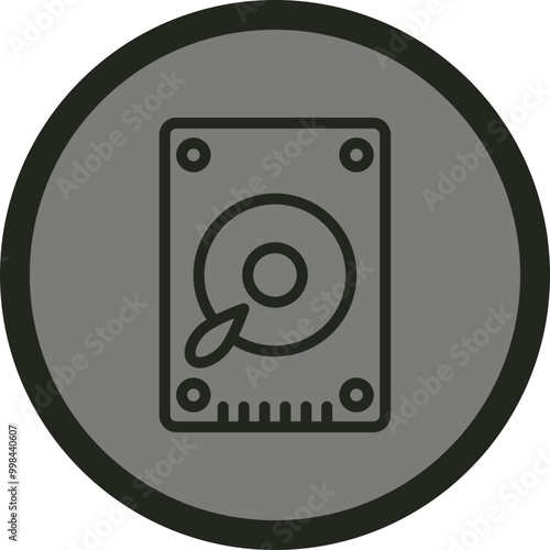 Hdd Vector Icon Design