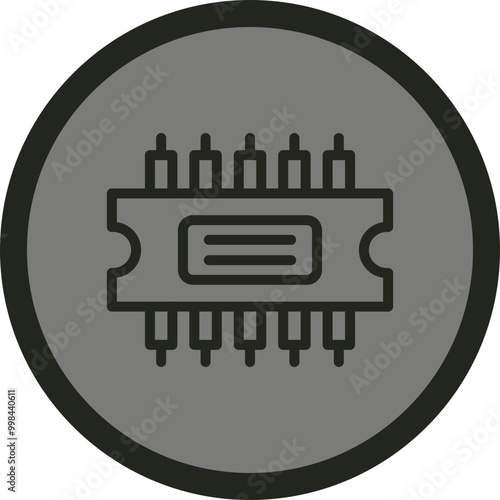 Rom Vector Icon Design