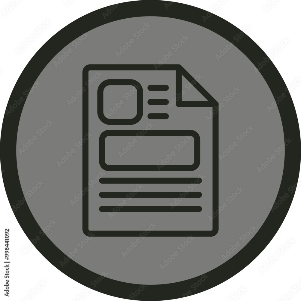 Newspaper Vector Icon Design Newspaper Vector Icon Design