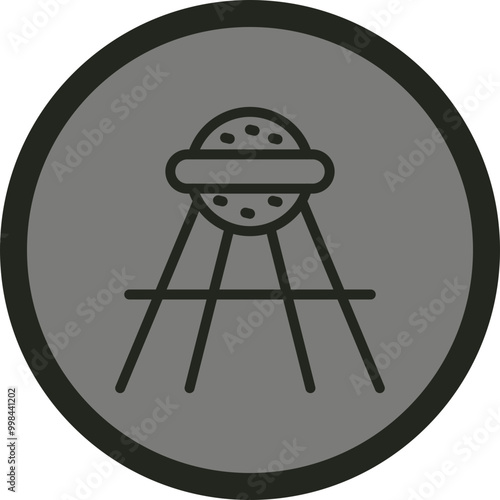 Sputnik Vector Icon Design