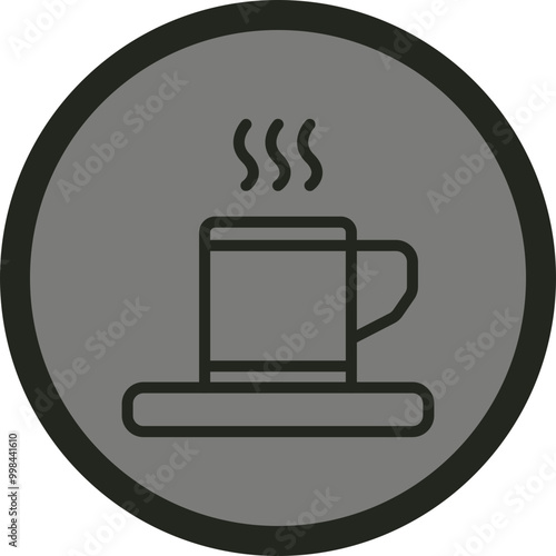 Coffee Cup Vector Icon Design