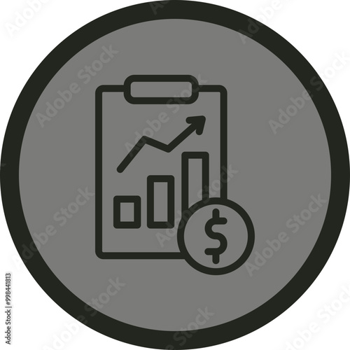 Valuation Vector Icon Design