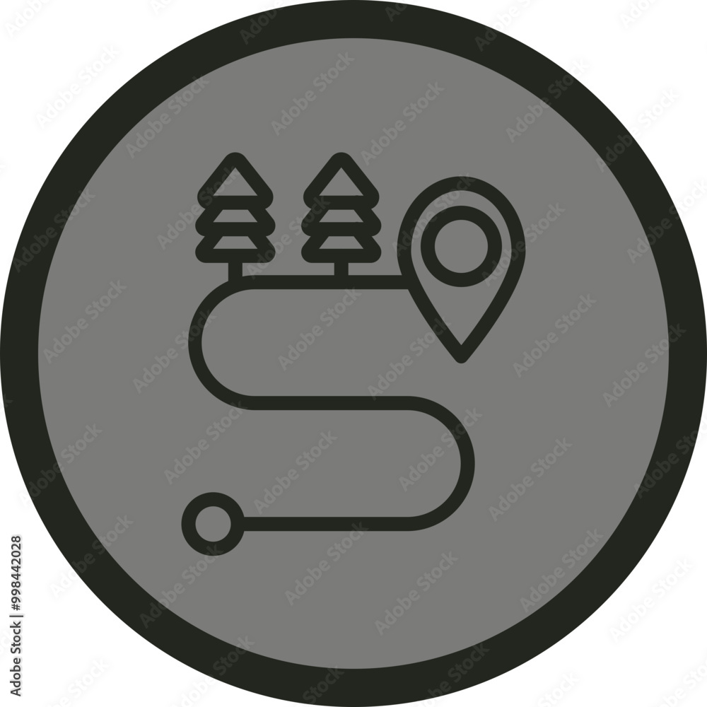 Sealed Road Vector Icon Design Sealed Road Vector Icon Design