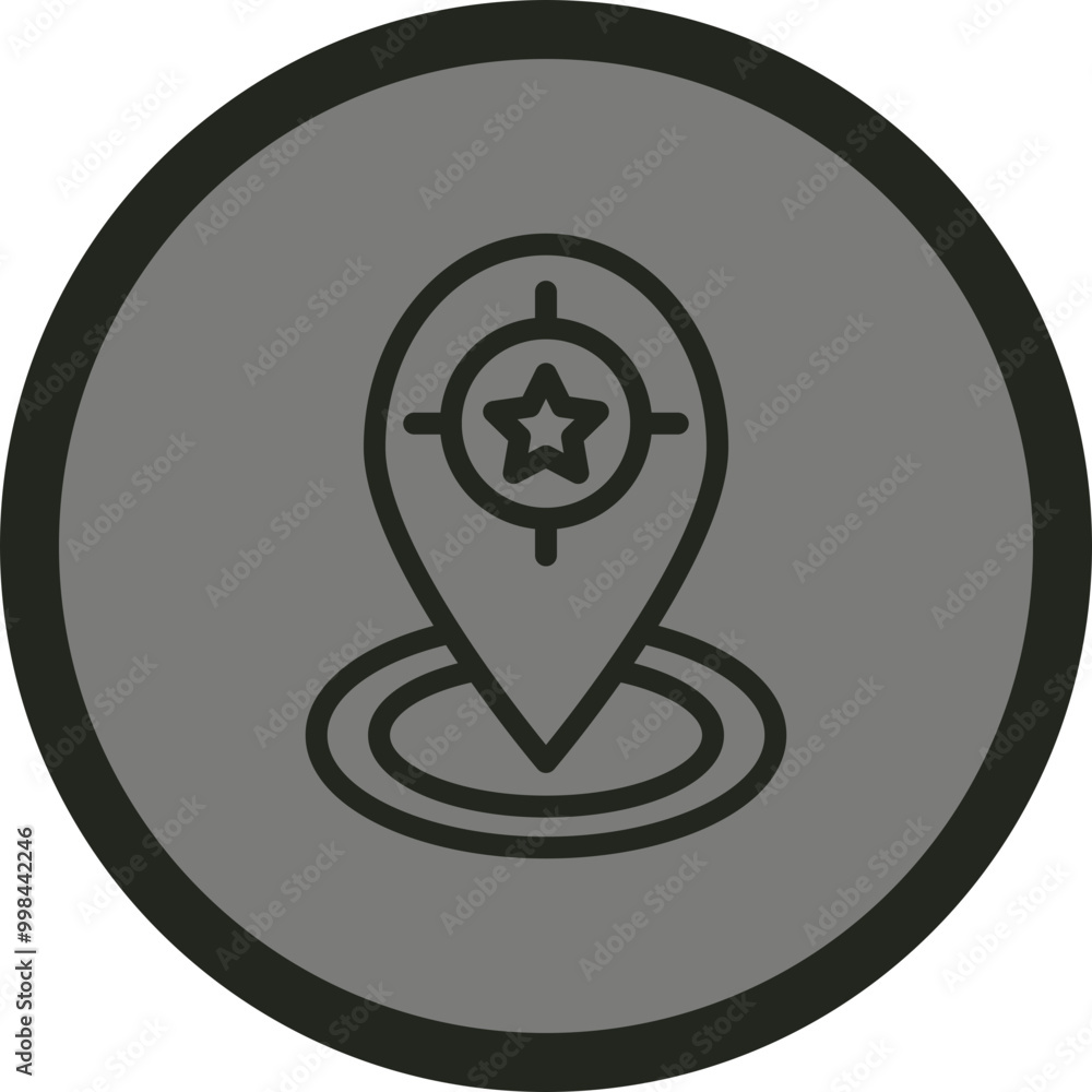 Favorite Destination Vector Icon Design Favorite Destination Vector Icon Design