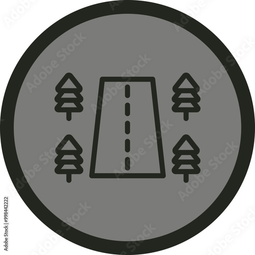 Roadside Vector Icon Design