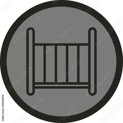 Crib Vector Icon Design