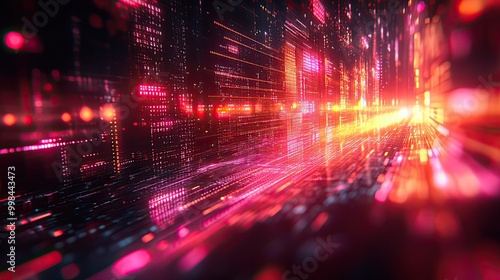 Wallpaper Mural An abstract digital background designed for technology-related themes. Torontodigital.ca