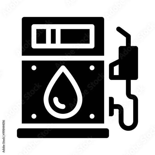 gas station glyph icon