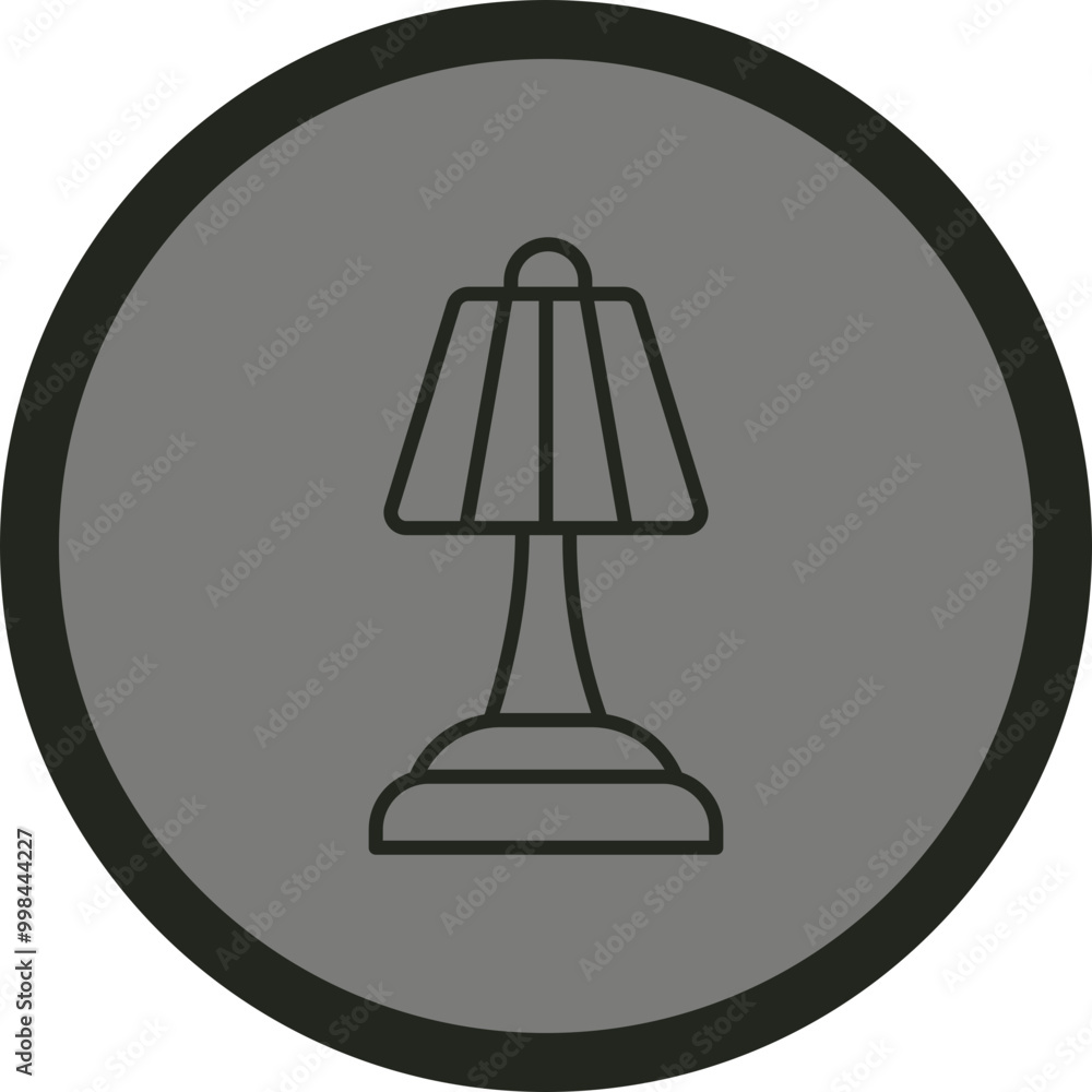 Table Lamp Vector Icon Design Table Lamp Vector Icon Design