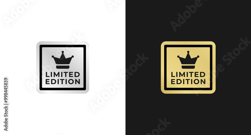 Limited edition label or Limited edition logos vector isolated. best Limited edition symbol for product packaging design element.