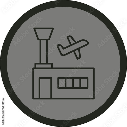 Airport Vector Icon Design