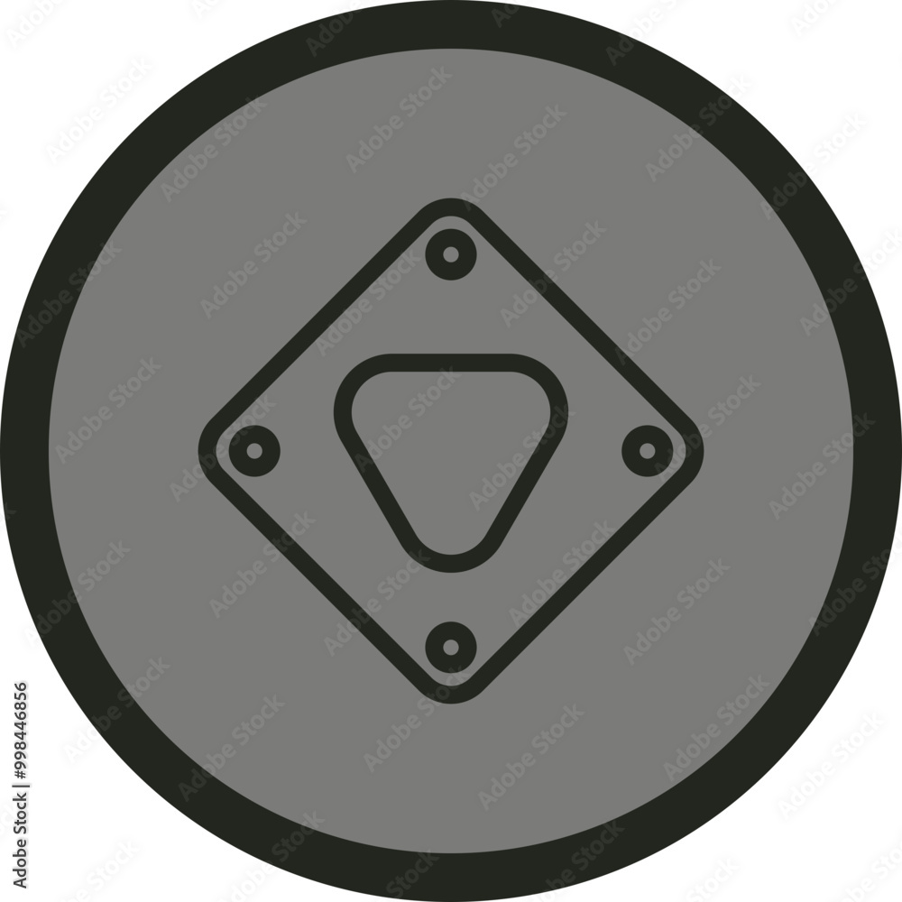 Give Way Vector Icon Design Give Way Vector Icon Design
