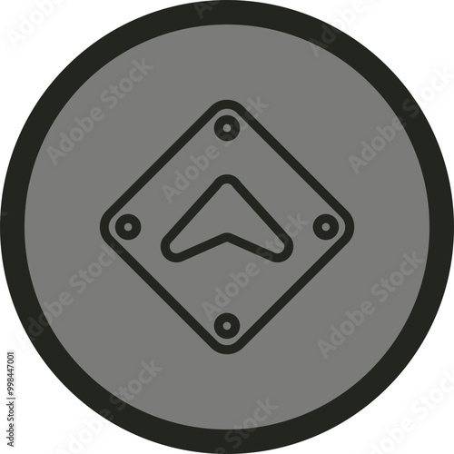 Up Chevron Arrow Vector Icon Design